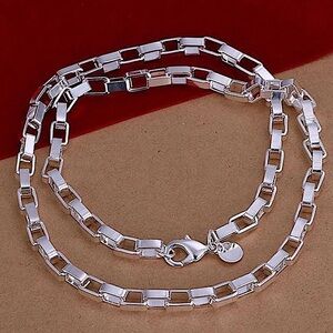 Sterling Silver Box Chain Necklace
